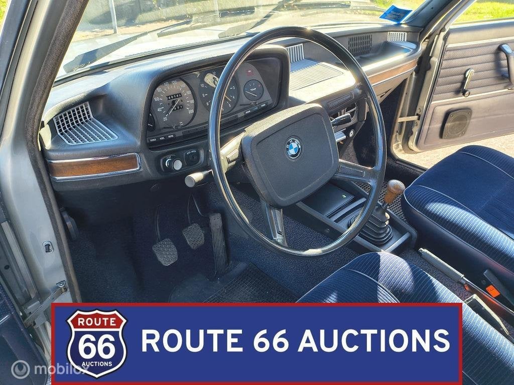 BMW 520/6 | 1981 | Route 66 Auctions, Auto's, Oldtimers, Zwart, Bedrijf, Handgeschakeld, Overige carrosserie