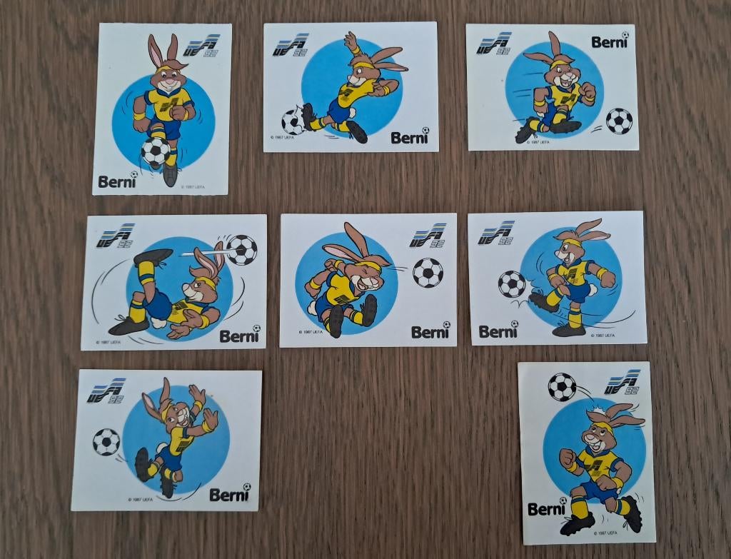 Panini EK Euro 92 set v 8 bernis topstaat, Ophalen of Verzenden, Zo goed als nieuw