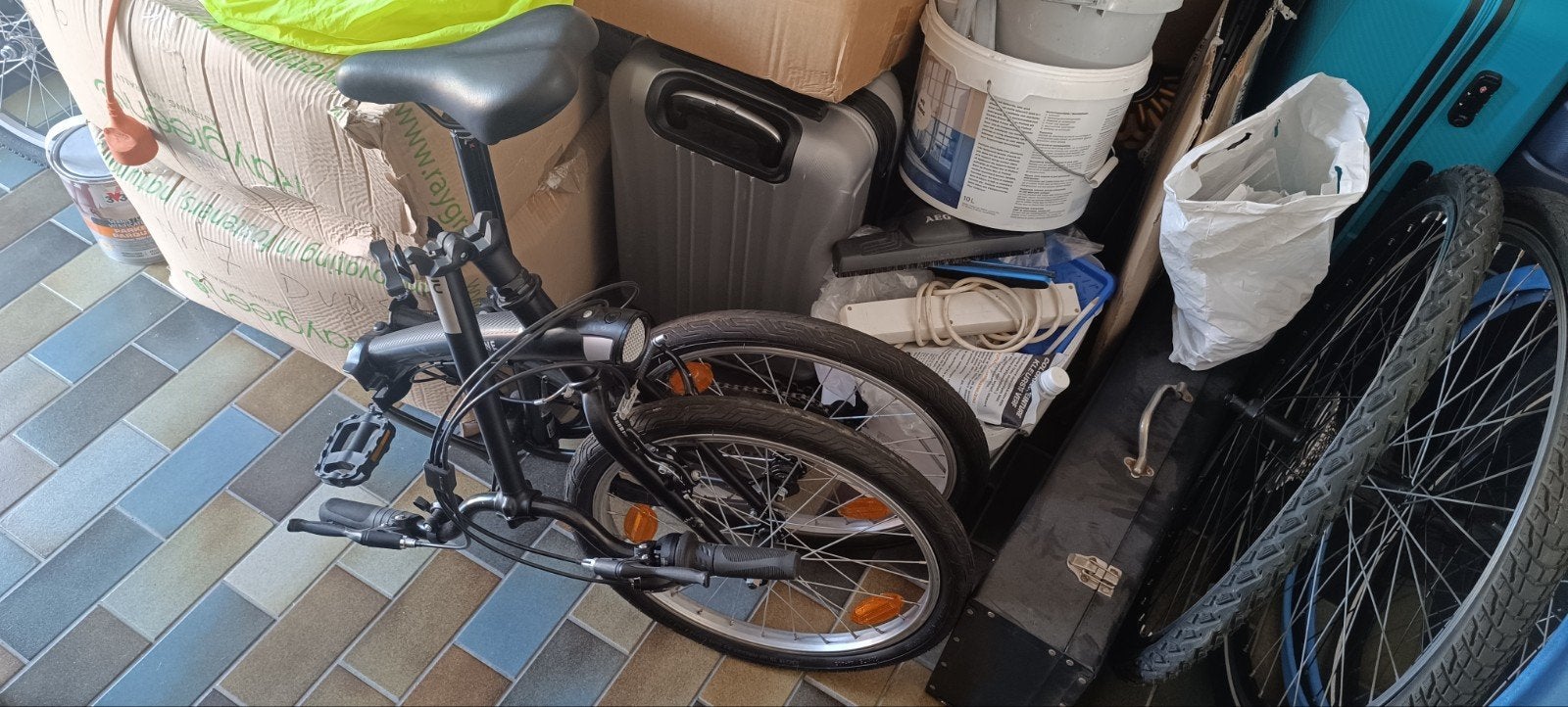 oxylane vouwfiets heel weinig gebruikt, Ophalen, Nieuw
