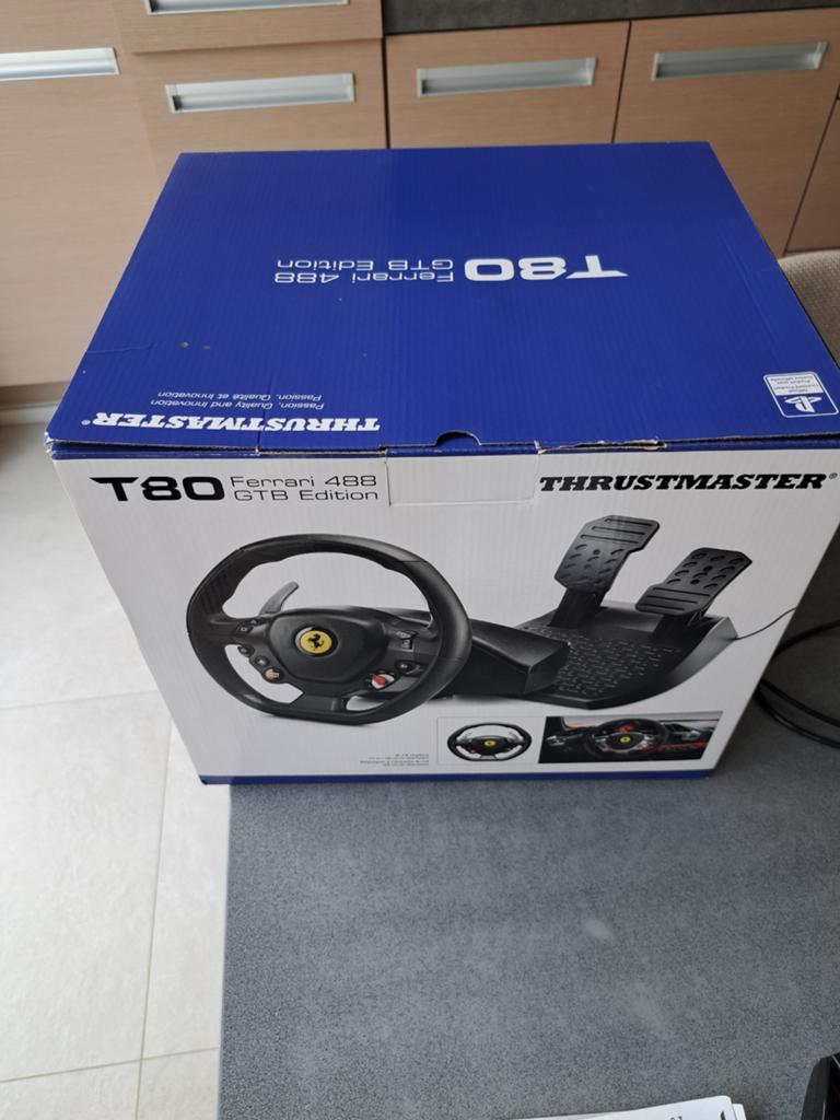 T80 Ferrari 488 GTB Edition, Consoles de jeu & Jeux vidéo, Consoles de jeu | Accessoires Autre, Comme neuf, Volant de course, Thrustmaster