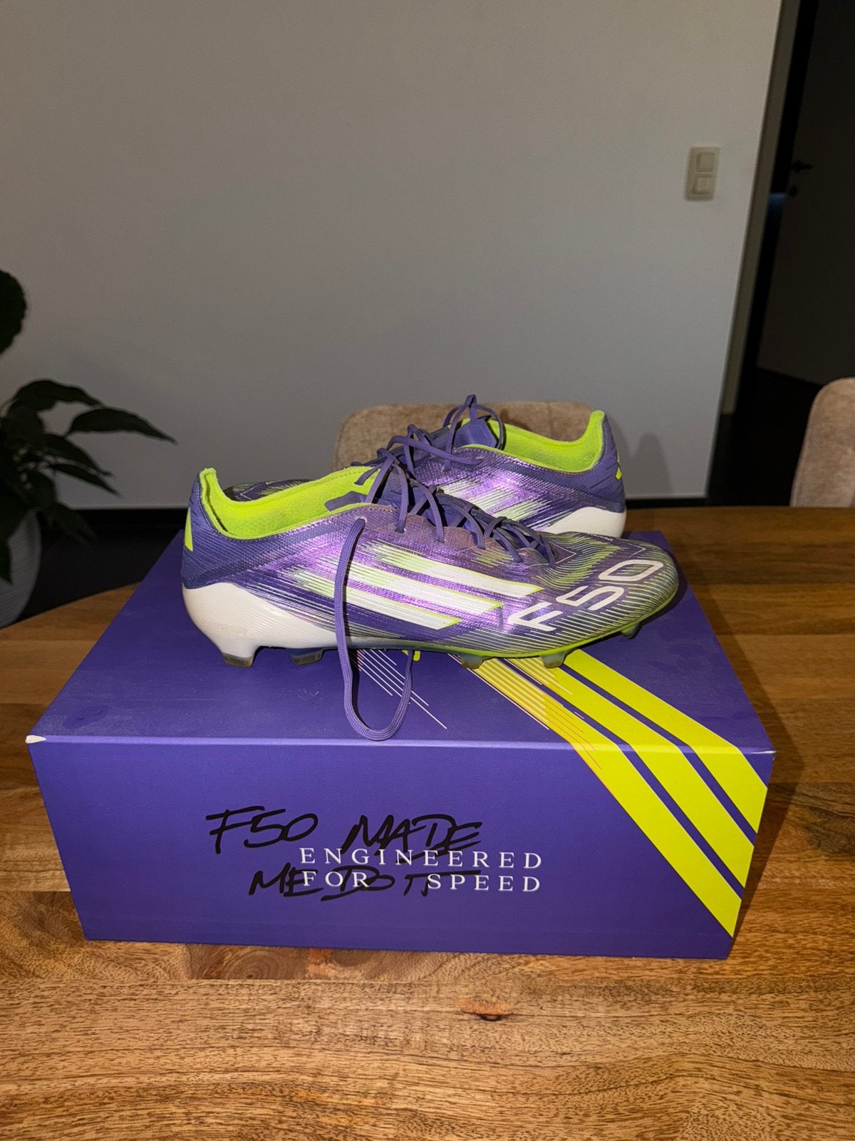 Adidas Pro F50 voetbalschoenen - maat 46, Enlèvement ou Envoi, Comme neuf, Chaussures
