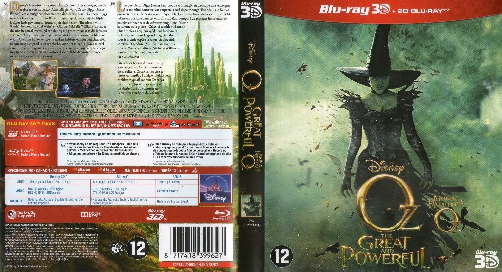 le monde fantastique d’ oz (blu-ray 3D + blu-ray) neuf, CD & DVD, Blu-ray, Neuf, dans son emballage, Science-Fiction et Fantasy