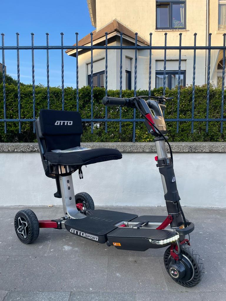 Scootmobiel Atto Sport opvouwbare elektrische scooter nieuw, Ophalen of Verzenden, Inklapbaar, Zo goed als nieuw, Elektrische rolstoel