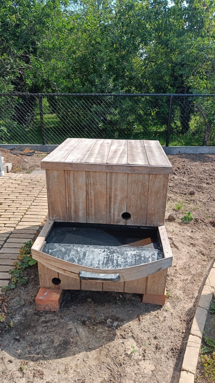 waterfilter omkadering met afloop + filter., Tuin en Terras, Vijver-toebehoren, Ophalen