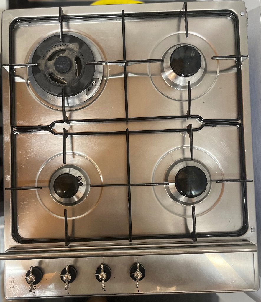 SMEG gaskookplaat + afdekplaat, Elektronische apparatuur, Ophalen, 4 kookzones, Zo goed als nieuw, Inbouw