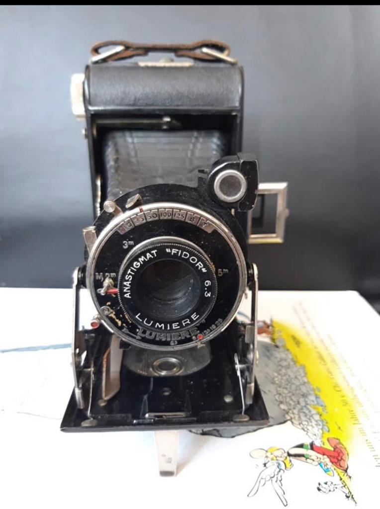 Appareil photo vintage Lumière Fidor – 6x9cm – Années 40, TV, Hi-fi & Vidéo, Enlèvement ou Envoi, Comme neuf