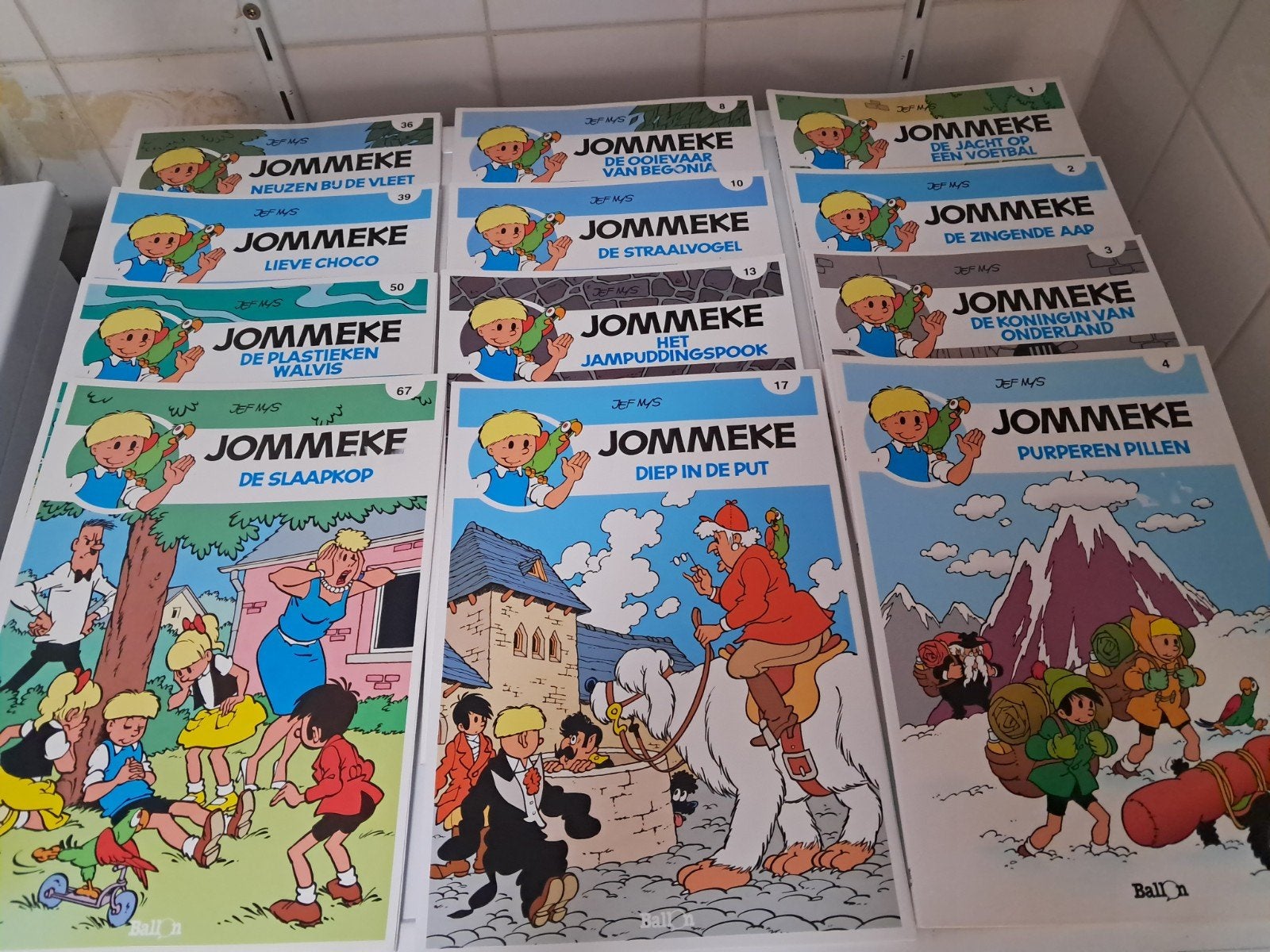 Jommeke, Boeken, Ophalen