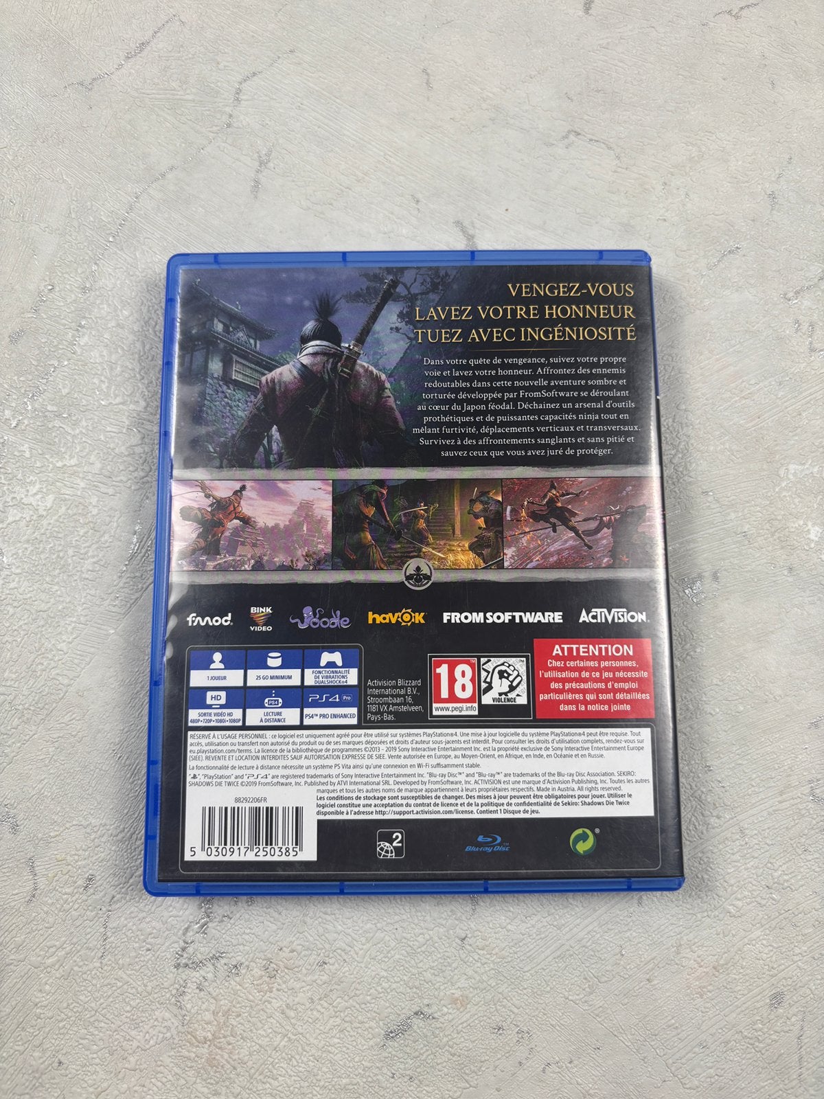 Sekiro Shadows die twice PlayStation 4, Games en Spelcomputers, Vanaf 18 jaar, 1 speler, Eén computer, Ophalen of Verzenden