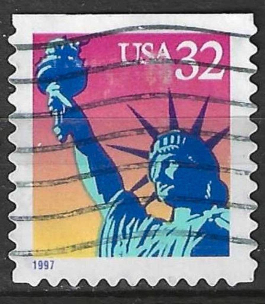 États-Unis 1997 - Yvert 2581 - Statue de la Liberté (ST), Envoi, Affranchi