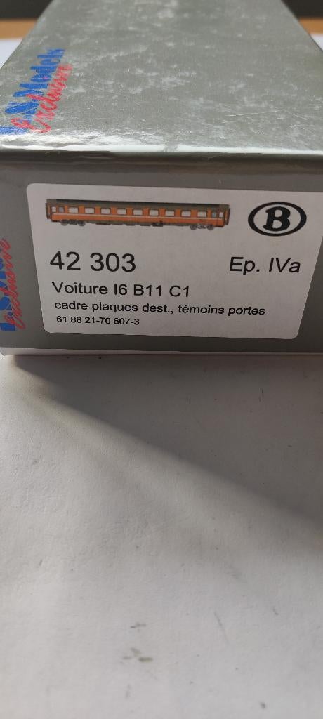 LS models 42303 rijtuig I6 oranje, Ophalen of Verzenden, Zo goed als nieuw, Gelijkstroom, Wagon
