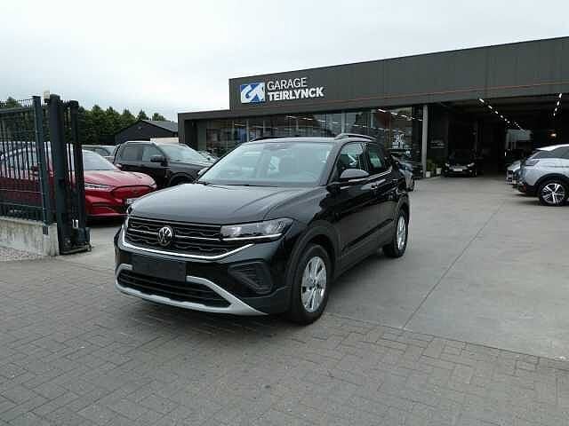 Volkswagen T-Cross 1.0 TSi 95pk Business Luxe Camera '24, Auto's, Volkswagen, Zwart, Bedrijf, 93 pk, SUV of Terreinwagen
