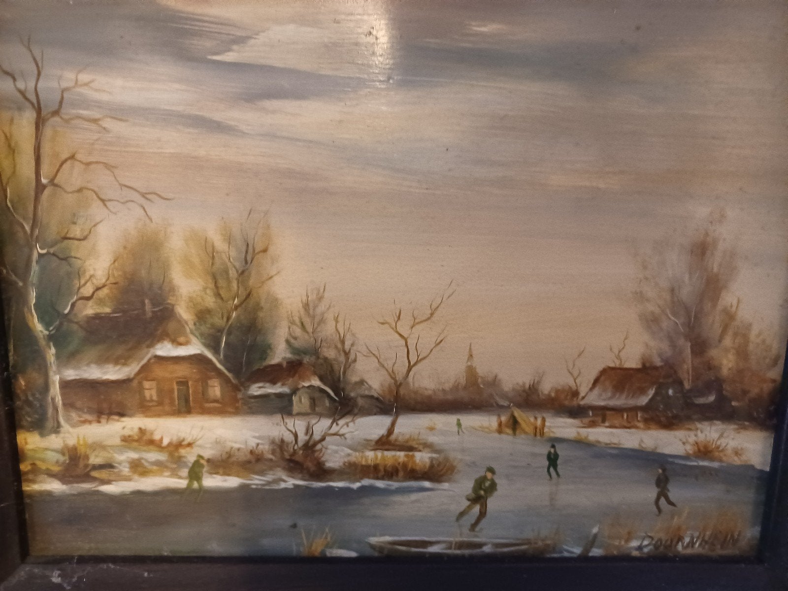 klassiek schilderij, Ophalen of Verzenden, Klassiek, Paneel