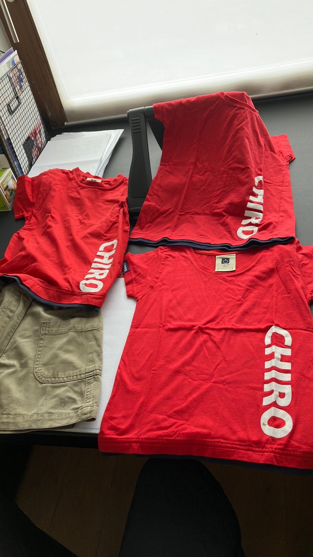 chiro t shirt kleding, Enlèvement, Porté