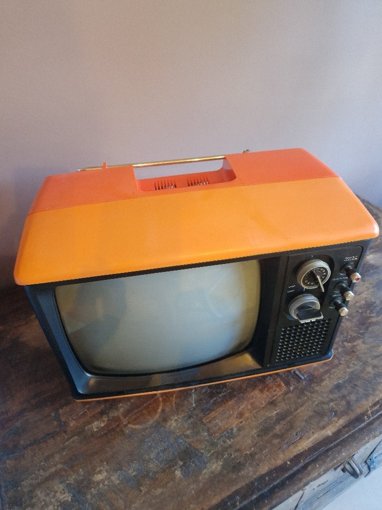 Vintage draagbaar tv 1965 Fabrikant SEC, Ophalen of Verzenden