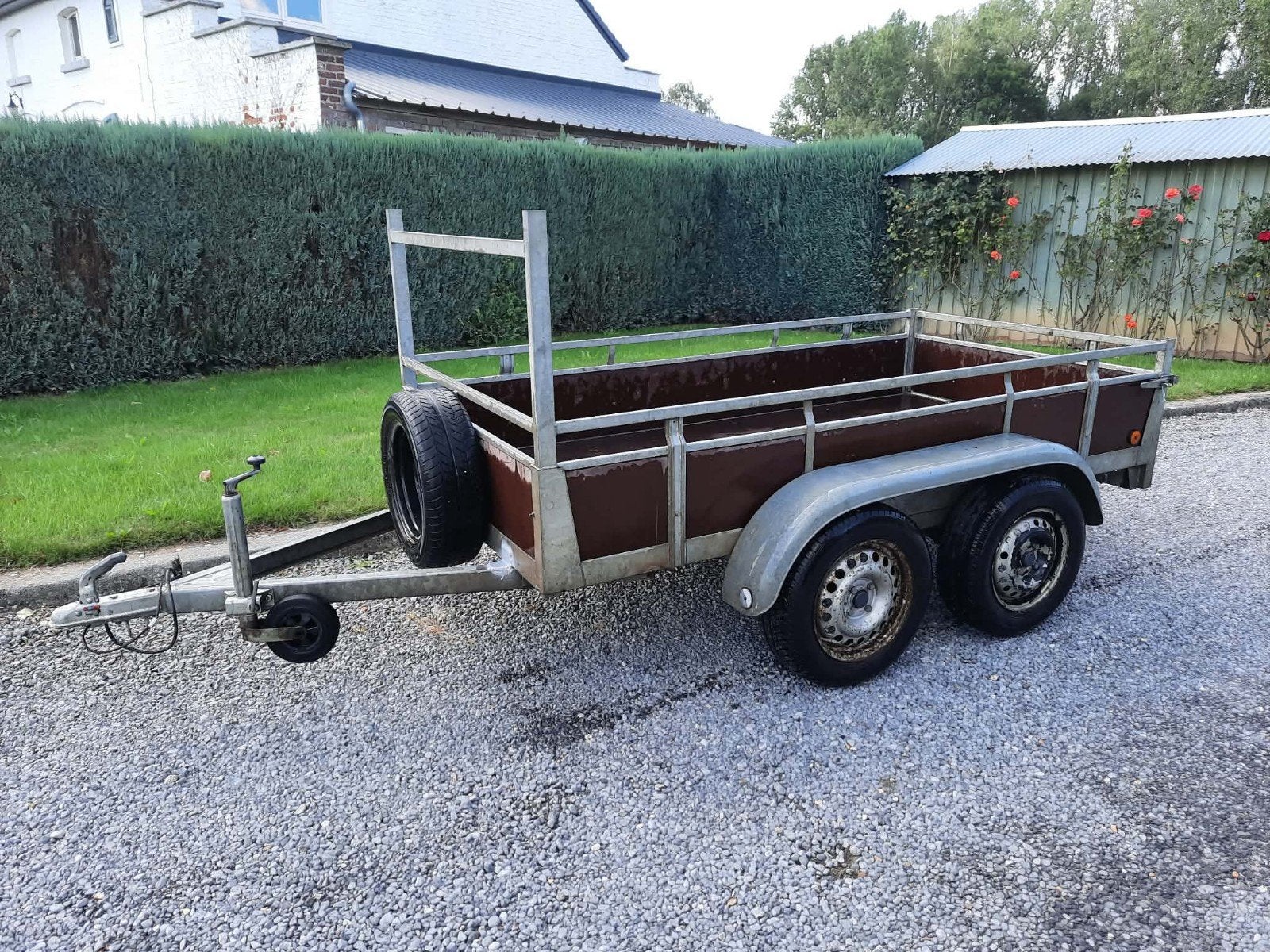Dubbelas aanhangwagen, Enlèvement