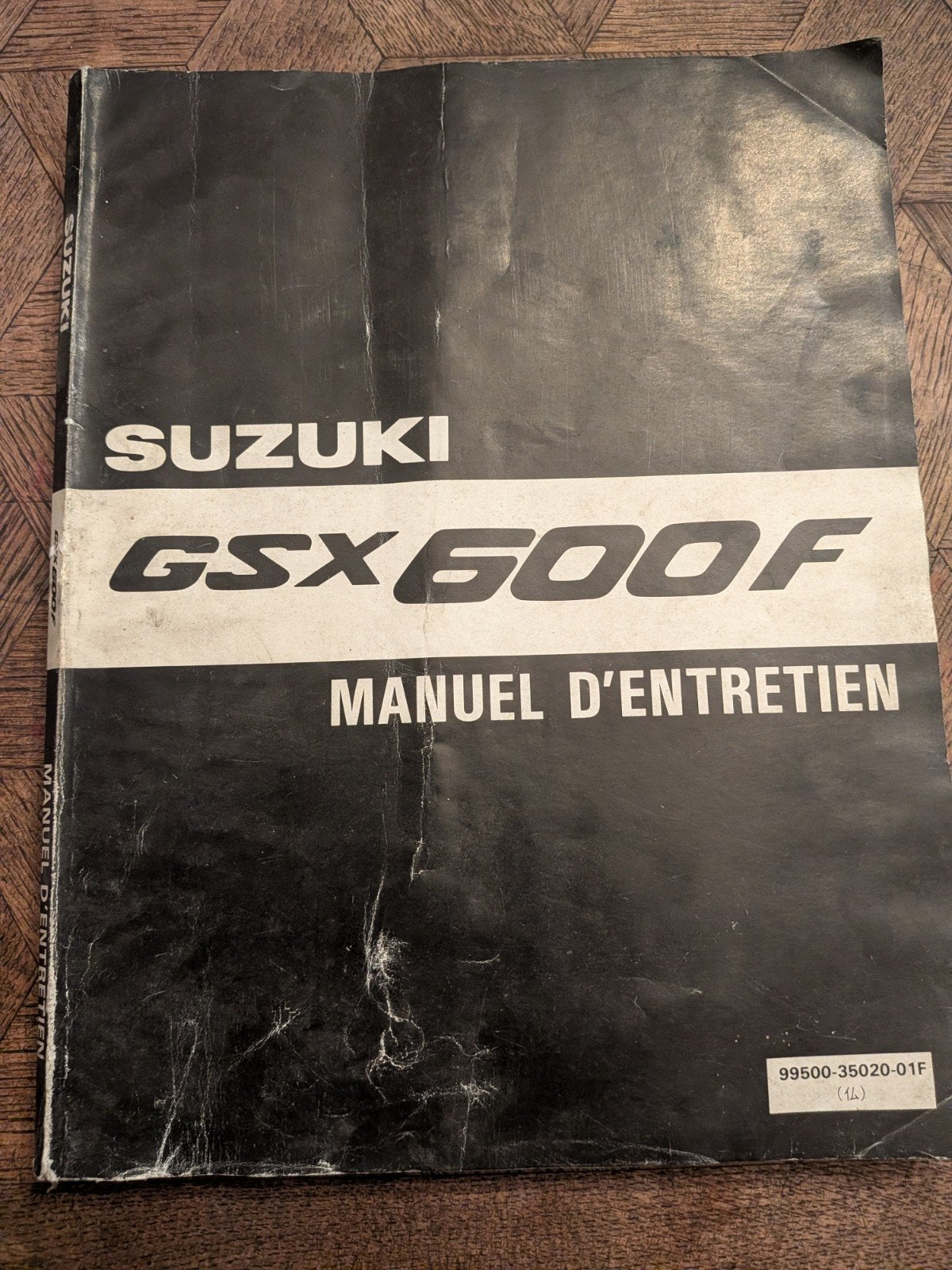 Manuel d'entretien Suzuki GSX 600F de 1988 en français, Livres, Enlèvement