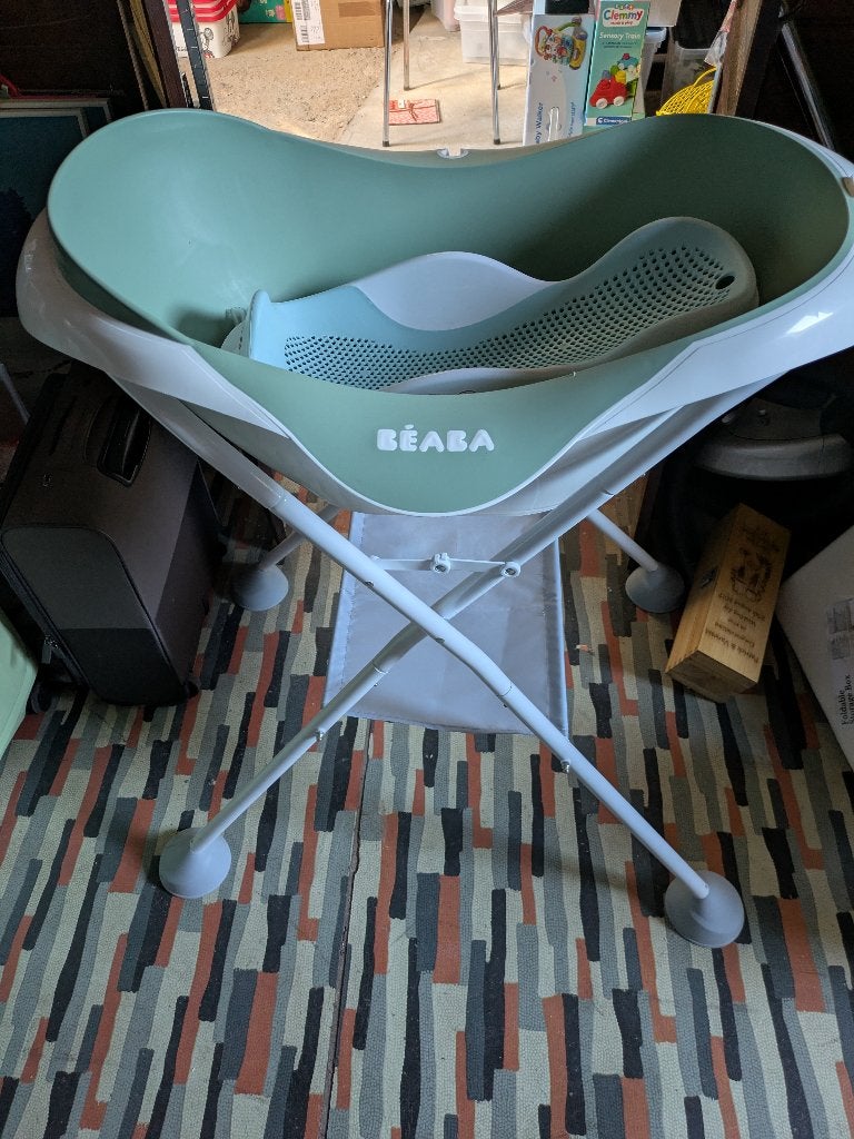 Babybad met zitje, Kinderen en Baby's, Badjes en Verzorging, Zo goed als nieuw, Badje, Standaard, Ophalen