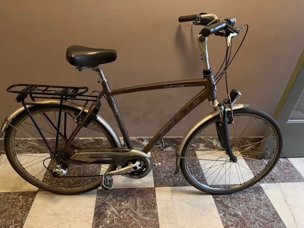 Gazelle Fuente herenfiets, Fietsen en Brommers, Fietsen | Heren | Herenfietsen, Ophalen, Zo goed als nieuw, Gazelle
