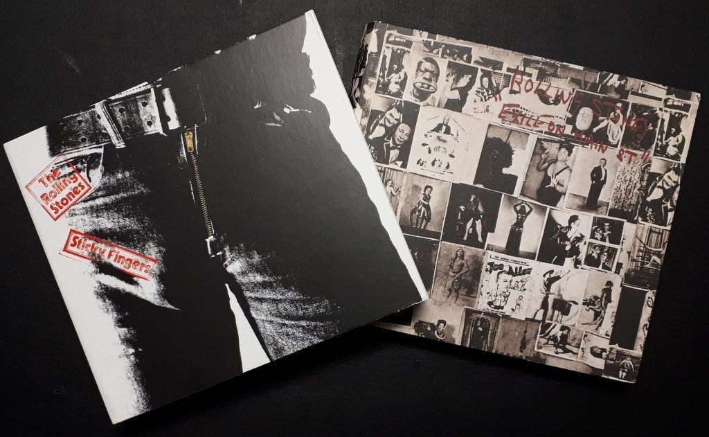 ROLLING STONES - Sticky fingers & Exile on main st. (2x 2CD), Ophalen of Verzenden, Zo goed als nieuw, Classic Rock, Bonusmateriaal