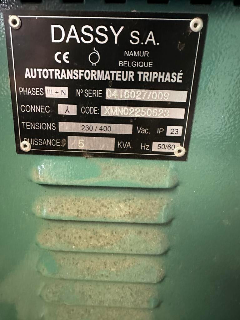 Transfo dassy triphasé neuf !, Bricolage & Construction, Enlèvement, Comme neuf