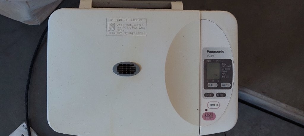 Broodbakmachine Panasonic SD207, Elektronische apparatuur, Broodbakmachines, Gebruikt, Warmhoudfunctie, 400 tot 800 gram deeg