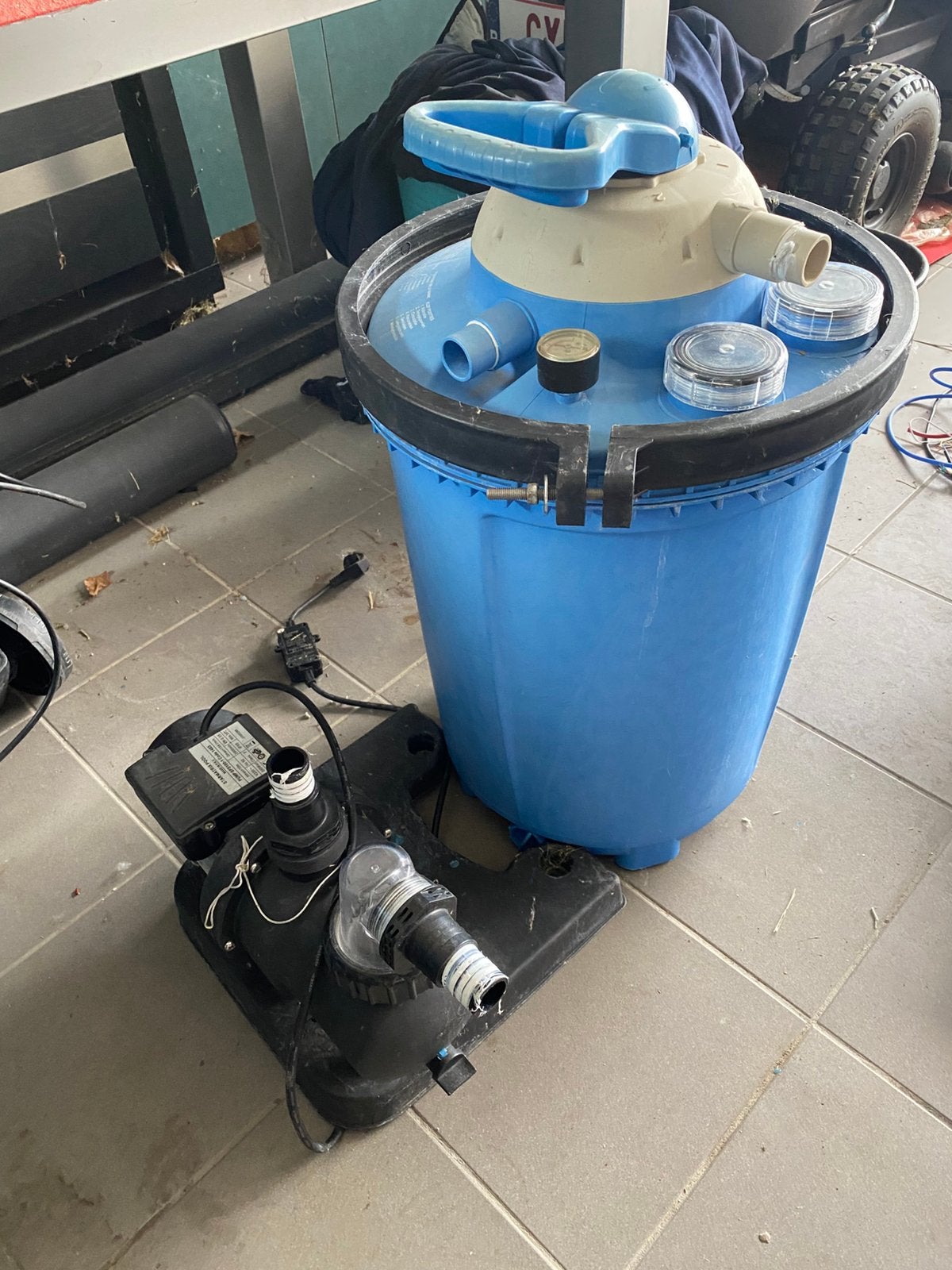 Zwembad zandfilter met pomp, Tuin en Terras, Ophalen, Gebruikt
