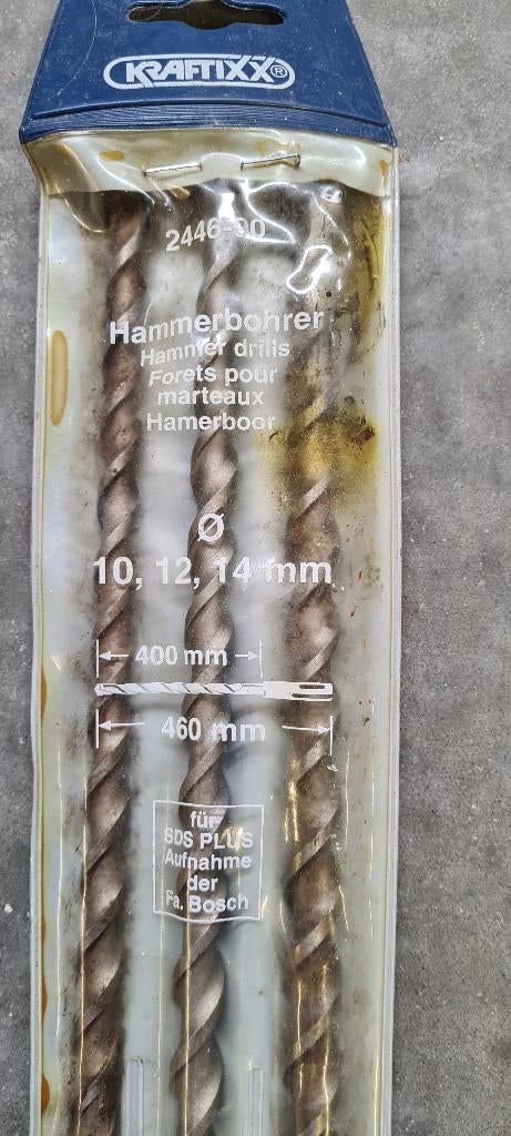 SDS hamerboor set van 3 + 6 boren, Doe-het-zelf en Bouw, Ophalen, Gebruikt