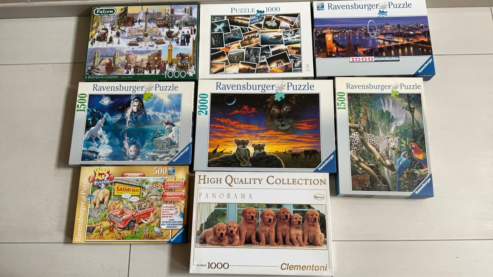 Verschillende puzzels te koop, Ophalen, Zo goed als nieuw, Legpuzzel