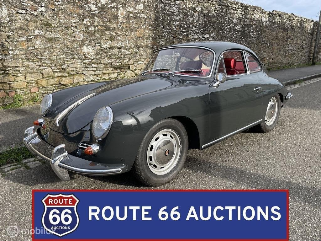 Porsche 356 C | 1964 | Route 66 Auctions, Auto's, Oldtimers, Zwart, Bedrijf, Overige carrosserie, Porsche