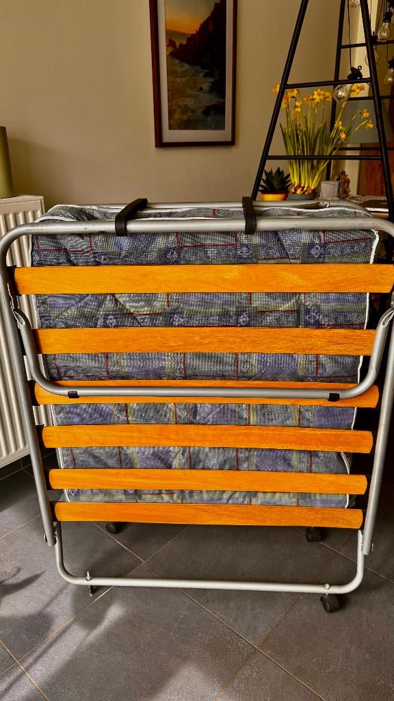 logeerbed | plooibed, Ophalen, Gebruikt, 90 cm, Eenpersoons