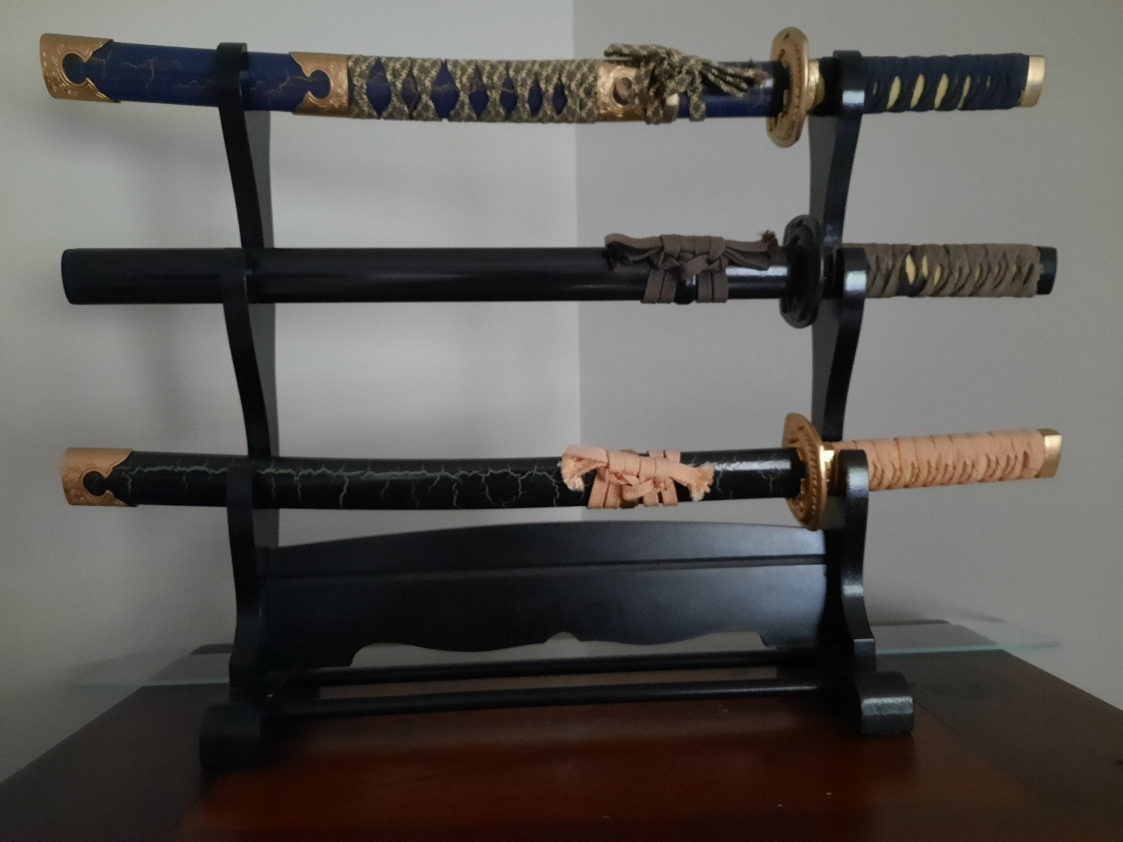 3 Japanse Wakizashi samurai zwaarden, Ophalen