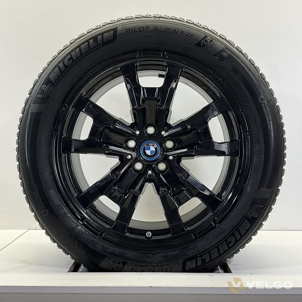 NIEUW BMW IX3 G08 SET VELGEN + WINTERBANDEN 19 INCH ORIG. 84, Neuf, Pneus et Jantes, Véhicule de tourisme, -