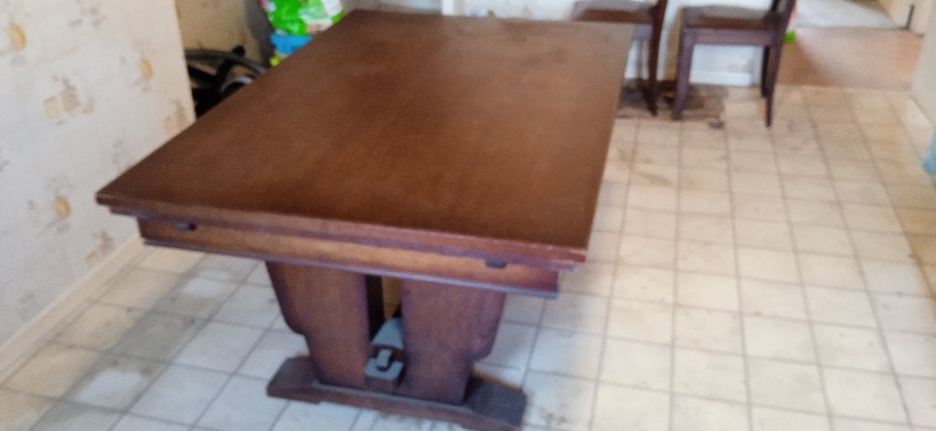 Jolie table robuste à rallonge, 100 à 150 cm, Cinq personnes ou plus, Enlèvement, Utilisé