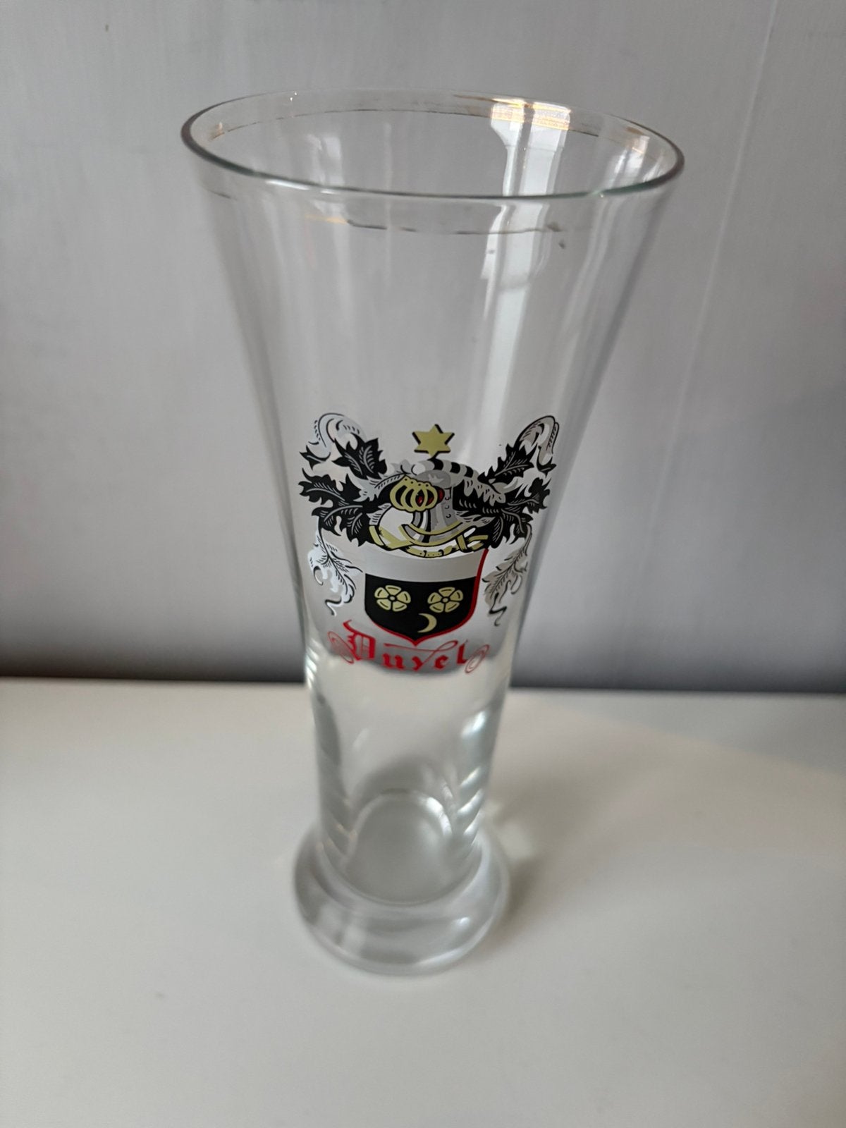 Oud DUVEL fluitglas, Ophalen of Verzenden, Zo goed als nieuw, Duvel