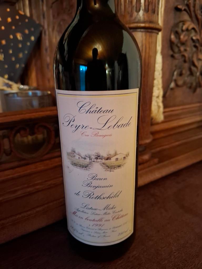 Fles Baron Benjamin de Rothschild., 1991, Enlèvement, France, Vin rouge