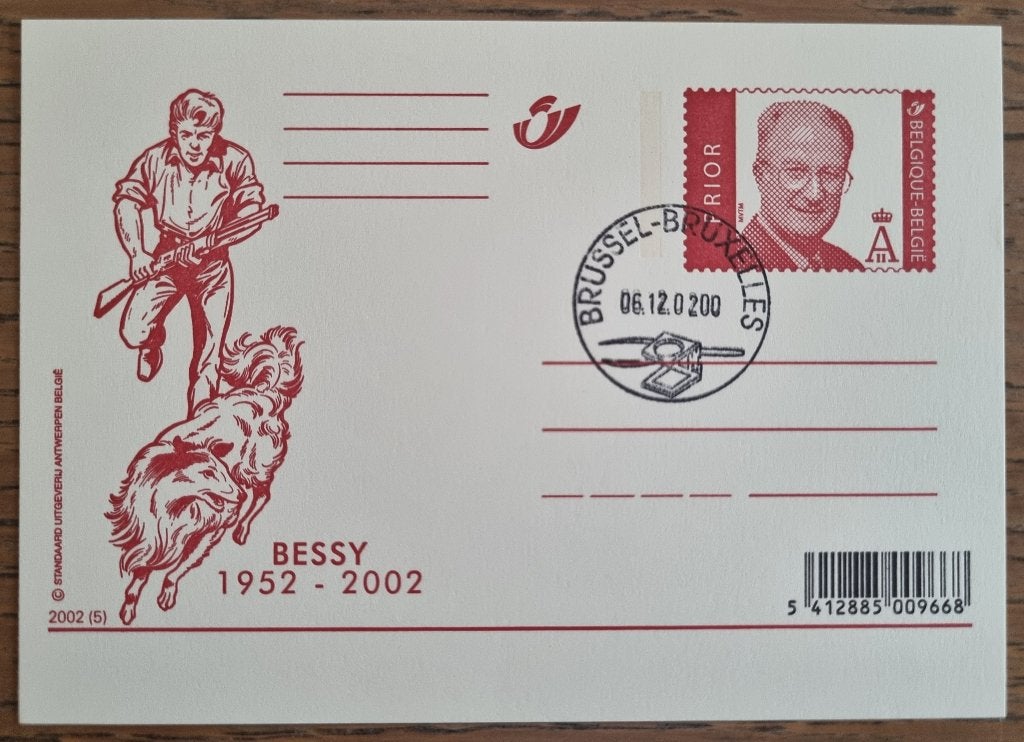 Carte postale Bessy 1952 - Timbre du 1er jour 2002, Envoi, 1980 à nos jours