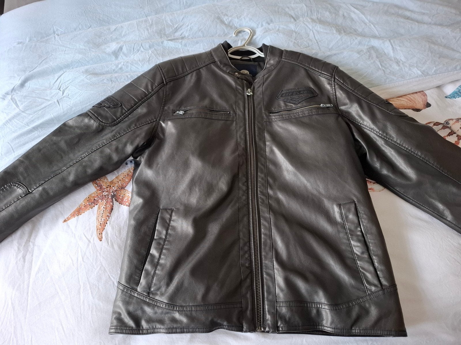 Zwarte lederen jas en kaki jas xxl..van Petrol, Kleding | Heren, Jassen | Zomer, Ophalen, Petrol Industries, Zwart, Overige maten