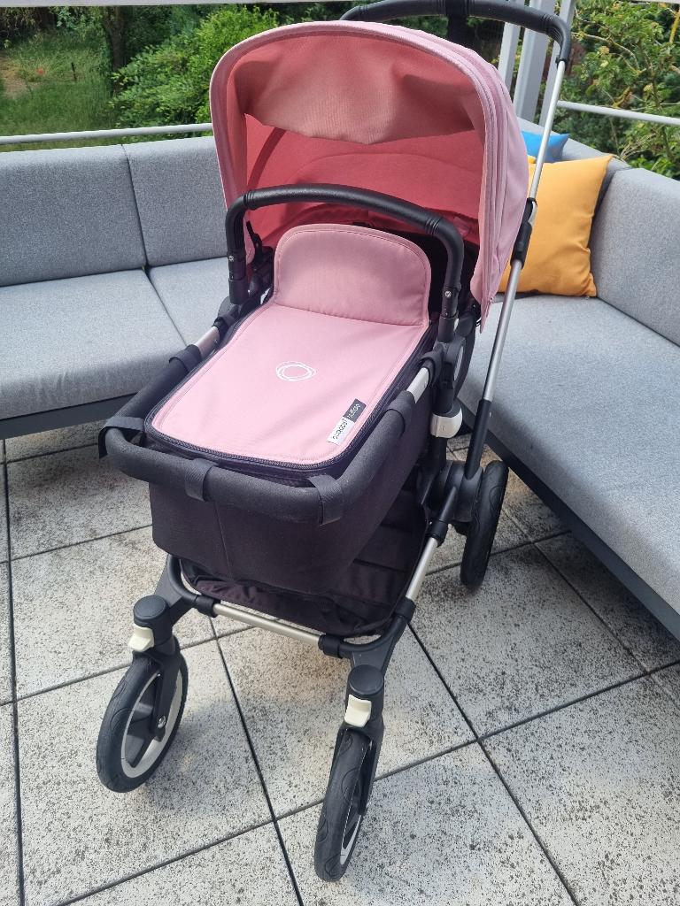 Bugaboo Buffalo roos/zwart, Enfants & Bébés, Buggys, Enlèvement, Comme neuf, Autres marques, Protection de pluie