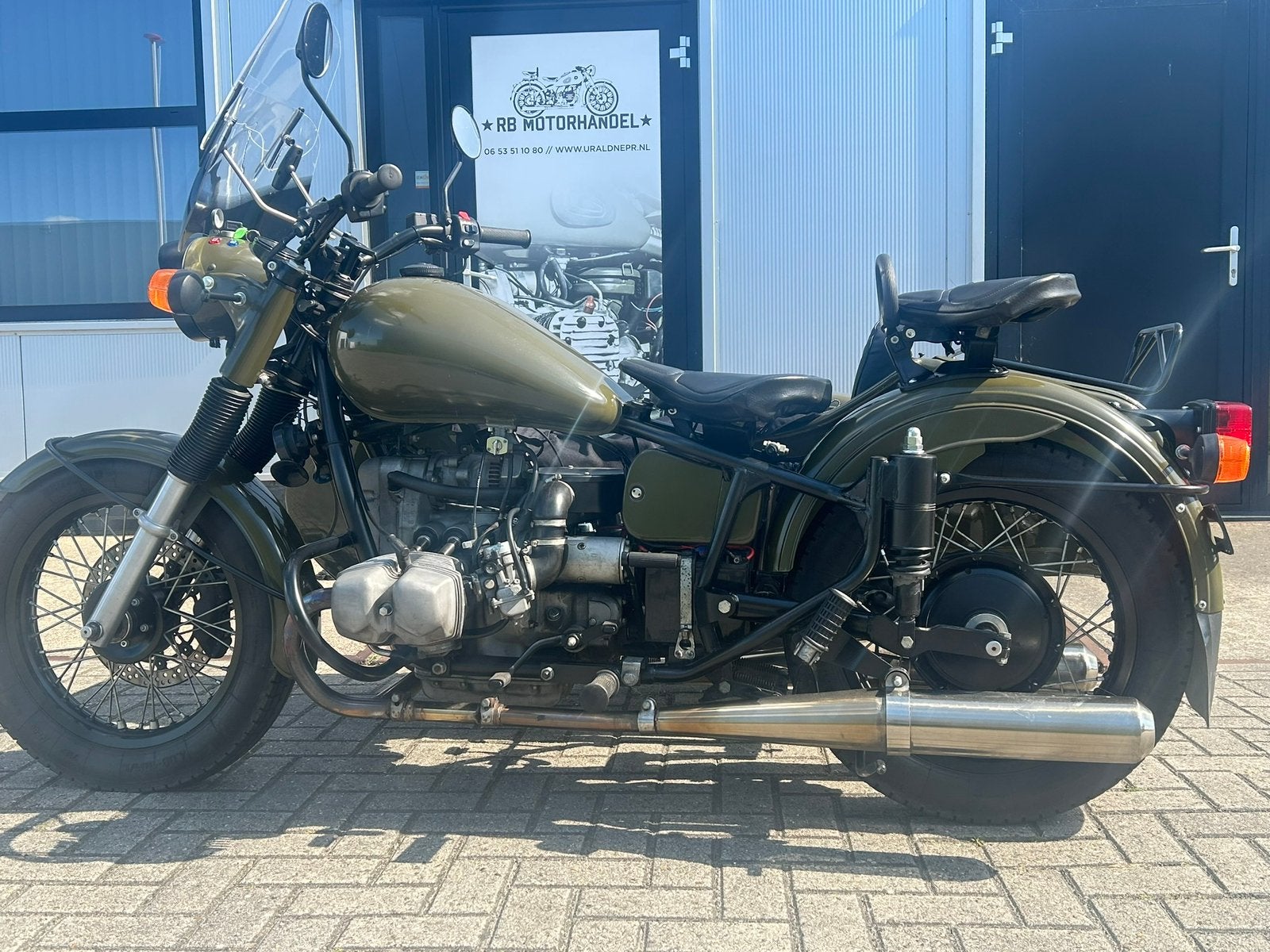 Ural classic retro met zijspan, Motoren, 2 cilinders, Occasion, Handgeschakeld, 12 t/m 35 kW