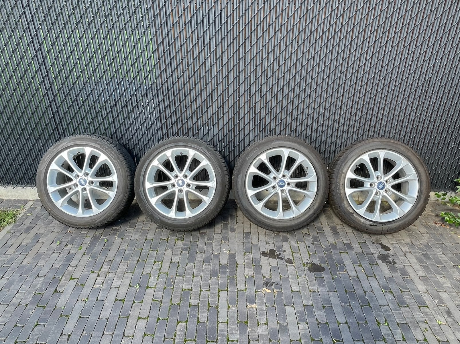 Ford aluminium velgen winterset 17 inch, Auto-onderdelen, Ophalen, Gebruikt, Banden en Velgen, 17 inch