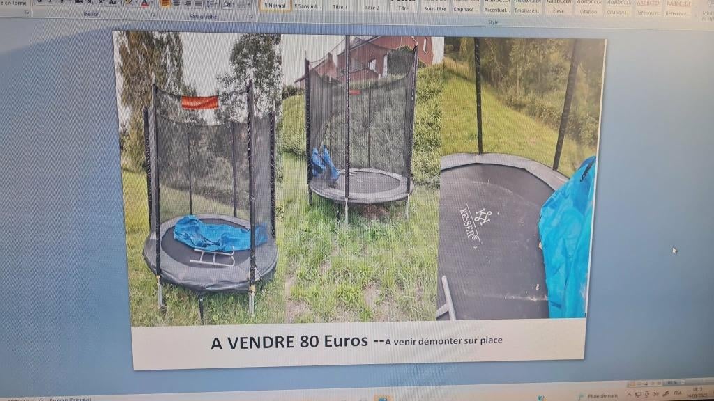 trempoline, Enlèvement, Utilisé
