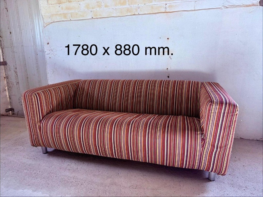 Zetel met afneembare hoes, Ophalen, Gebruikt, 150 tot 200 cm, Driepersoons