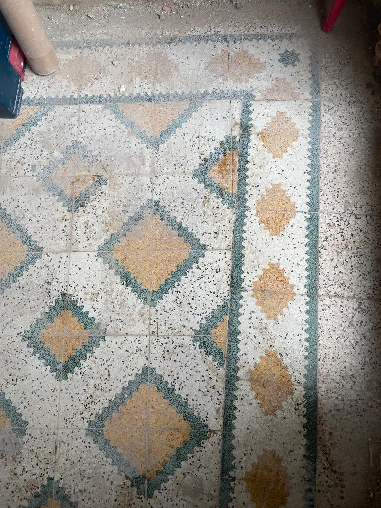 carrelage ancien, Bricolage & Construction, Dalles & Carrelages, Moins de 20 cm, Carrelage de sol, Enlèvement, Utilisé