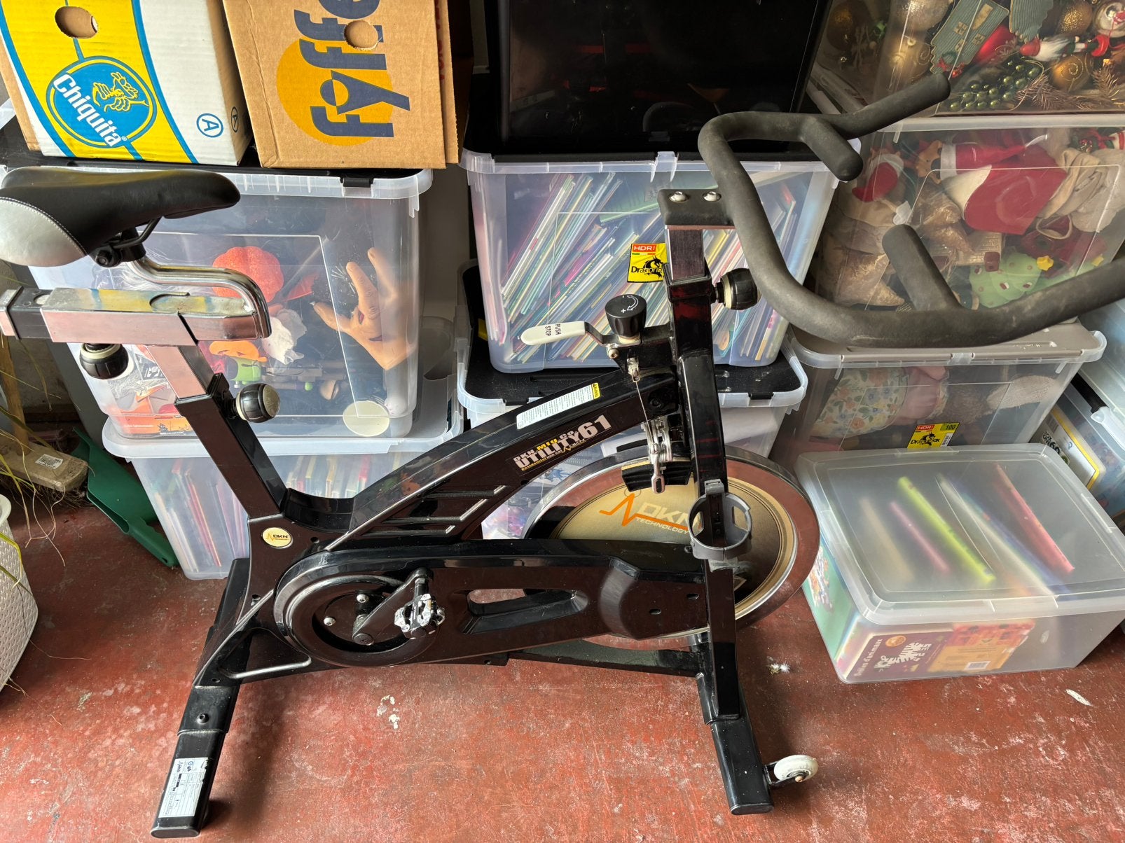 Professionele spinningfiets DKN Racer Pro, Ophalen, Gebruikt, Spinningfiets, Aluminium