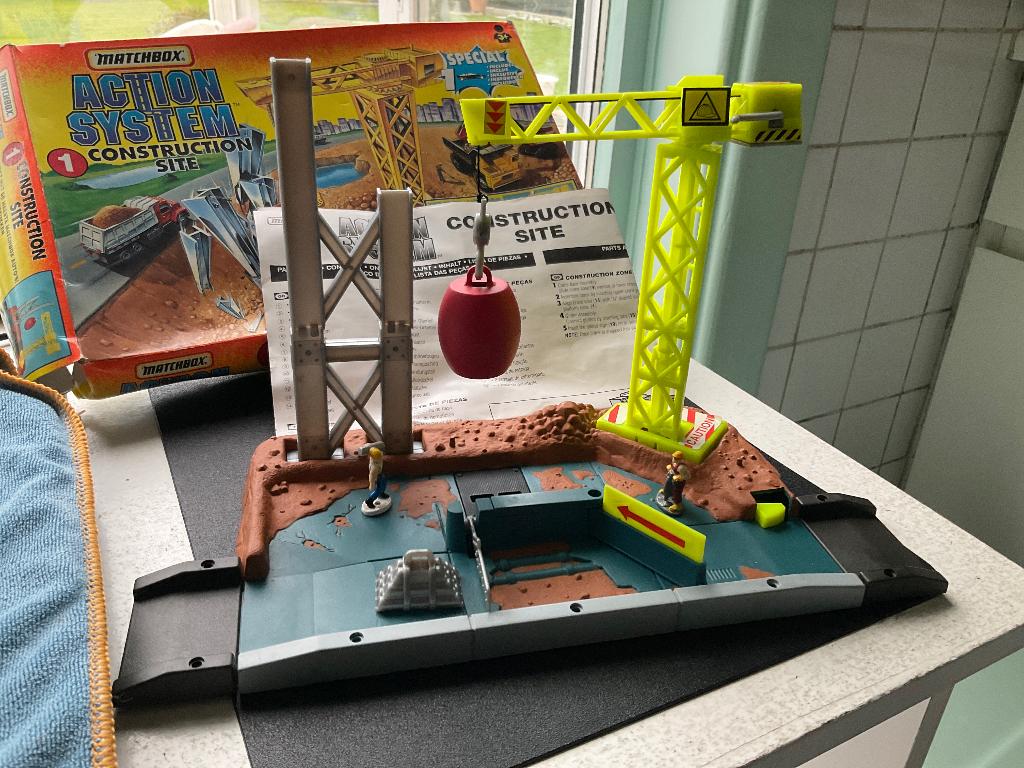 Matchbox Action system construction site (1), Verzamelen, Ophalen of Verzenden, Gebruikt