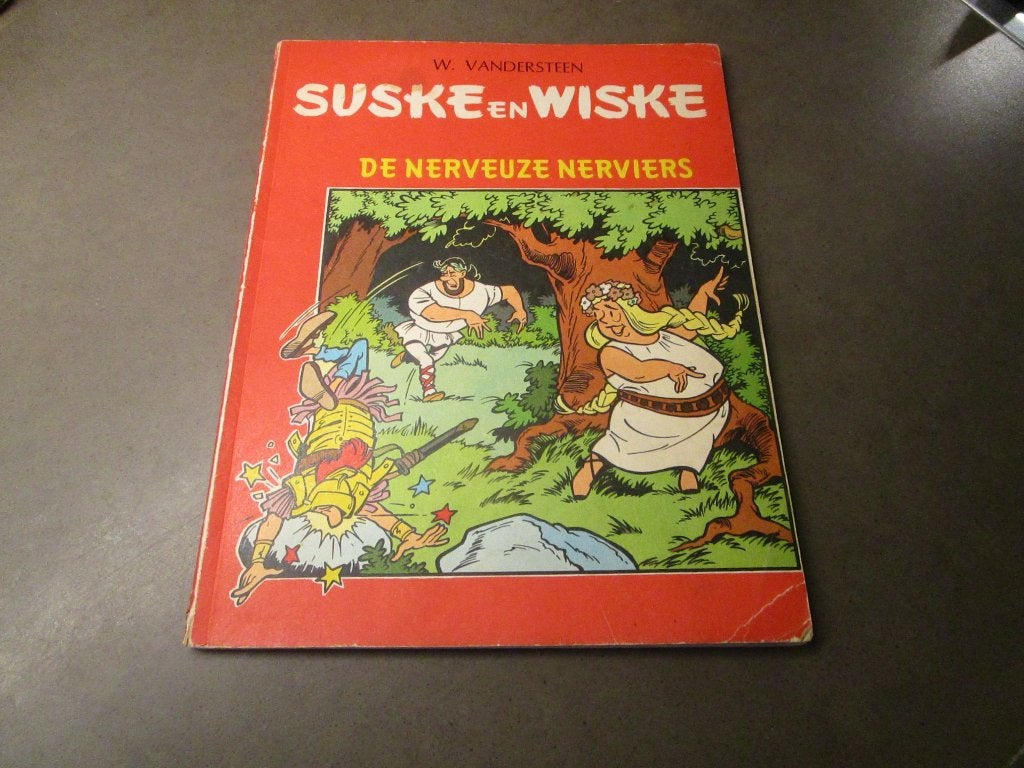 Suske en Wiske - De nerveuze Nerviërs - 1e druk - 1964, Gelezen, Willy Vandersteen, Eén stripboek, Ophalen of Verzenden