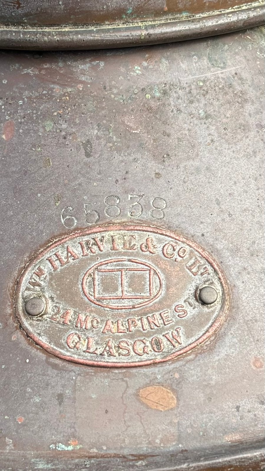 Météorite de lanterne de navire en cuivre antique, Enlèvement, Utilisé
