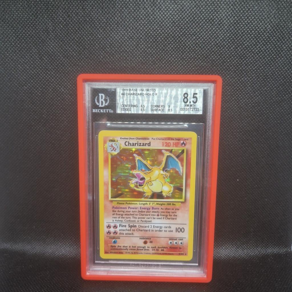 Kit de base Charizard Holo Illimité BGS 8.5, Hobby & Loisirs créatifs, Jeux de cartes à collectionner | Pokémon, Enlèvement ou Envoi