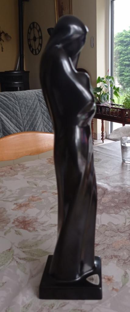 Statue Villeroy Luxembourg René Daemen 35cm céramique, Statue