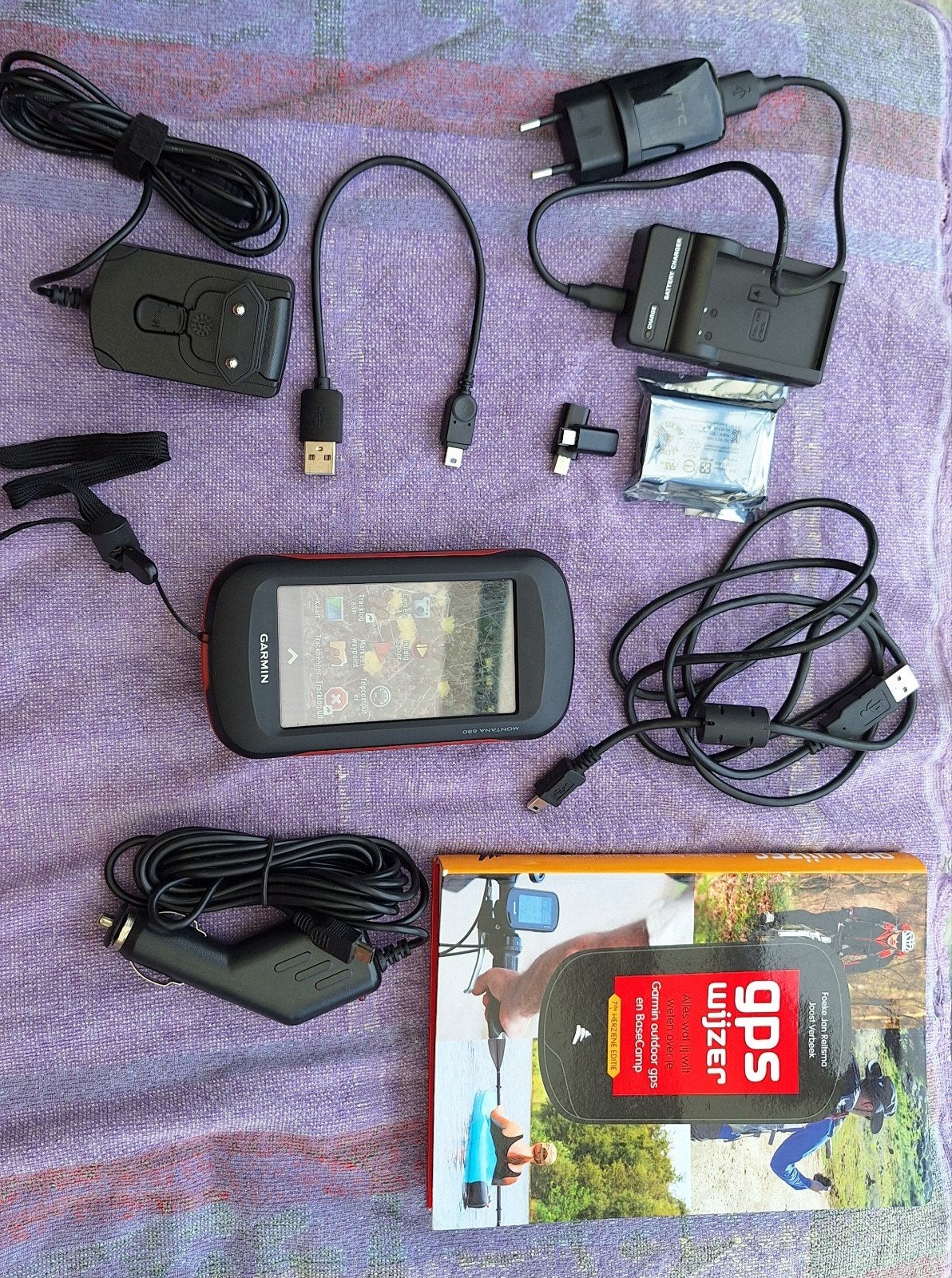 Garmin Montana 680 GPS – Zeer complete set met extra accu &, Enlèvement